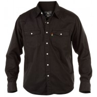 Duke Western Style Denim Shirt - Black