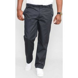 D555 Basilo Fully Elastic Waist Rugby Trousers - Black