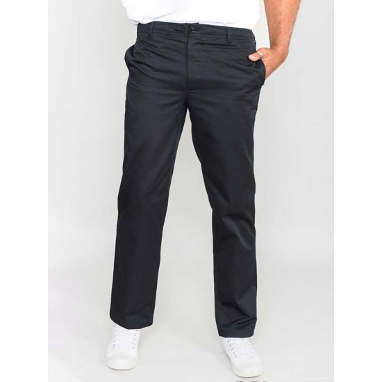 D555 Basilo Fully Elastic Waist Rugby Trousers - Black