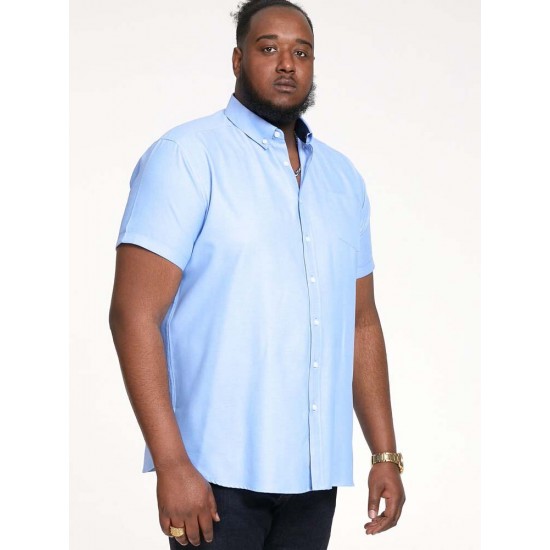 D555 Short Sleeve Oxford Shirt - Blue