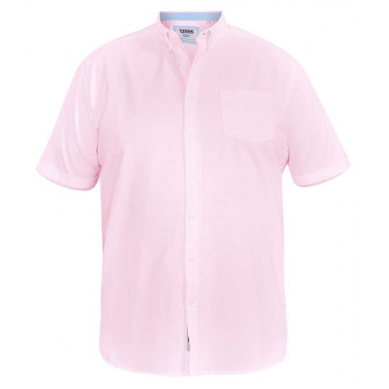 D555 Short Sleeve Oxford Shirt - Pink