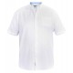 D555 Short Sleeve Oxford Shirt - White