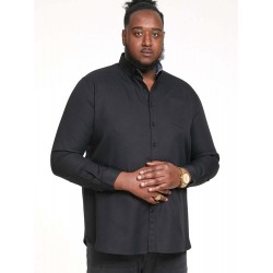 D555 Long Sleeve Oxford Shirt - Black