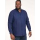 D555 Long Sleeve Oxford Shirt - Navy