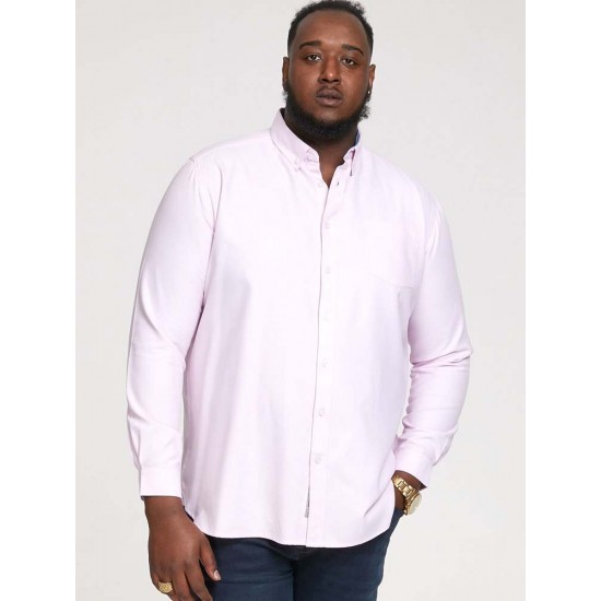 D555 Long Sleeve Oxford Shirt - Pink