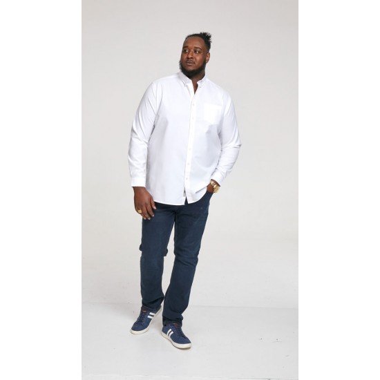 D555 Long Sleeve Oxford Shirt - White