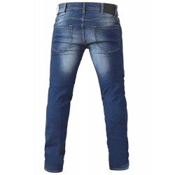 D555 Ambrose Extra Tall Tapered Fit Stretch Jeans - Stonewash