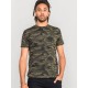 D555 Gaston Camouflage Print T-Shirt - Green