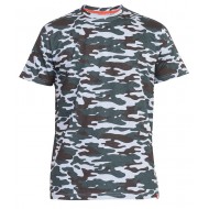 D555 Gaston Camouflage Print Extra Tall T-Shirt - Grey