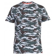 D555 Gaston Camouflage Print T-Shirt - Grey