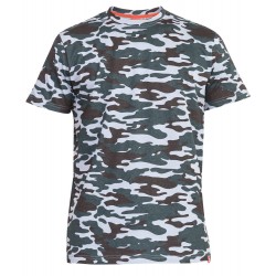 D555 Gaston Camouflage Print T-Shirt - Grey