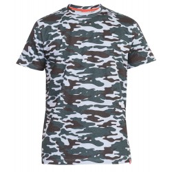 D555 Gaston Camouflage Print Extra Tall T-Shirt - Grey