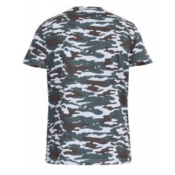D555 Gaston Camouflage Print Extra Tall T-Shirt - Grey