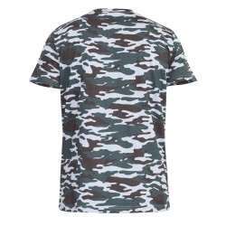 D555 Gaston Camouflage Print T-Shirt - Grey