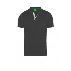 D555 Grant Pique Polo Shirt - Black