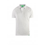 D555 Grant Pique Polo Shirt - Grey