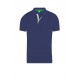 D555 Grant Pique Polo Shirt - Navy