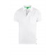D555 Grant Pique Polo Shirt - White