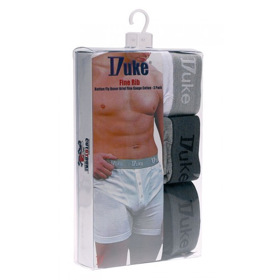 DUKE DRIVER PACK OF 3 COTTON BOXER SHORTS DUKE DRIVER PACK OF 3 COTTON BOXER SHORTS