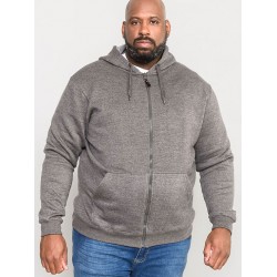 Duke Cantor Heavyweight Full Zip Hoodie - Grey