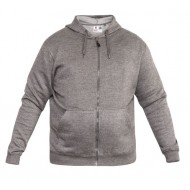 Duke Cantor Heavyweight Full Zip Hoodie - Grey