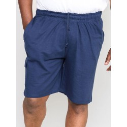 D555 John Lightweight Cotton Cargo Shorts - Navy