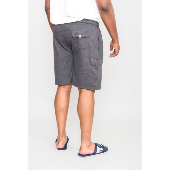 D555 John Lightweight Cotton Cargo Shorts - Grey