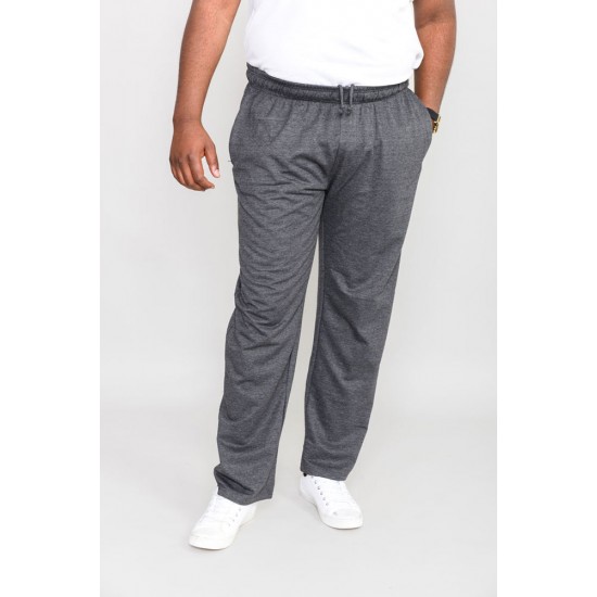 D555 Rory Lightweight Jogging Bottoms with Open Hem - Grey