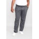 D555 Rory Lightweight Jogging Bottoms with Open Hem - Grey