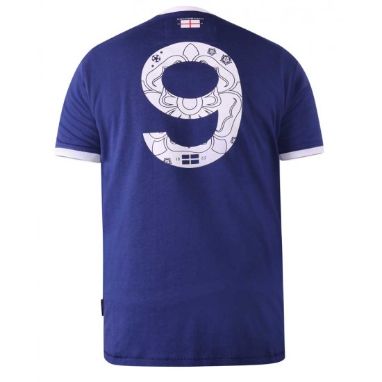 D555 Barrow England Football T-Shirt - Royal Blue