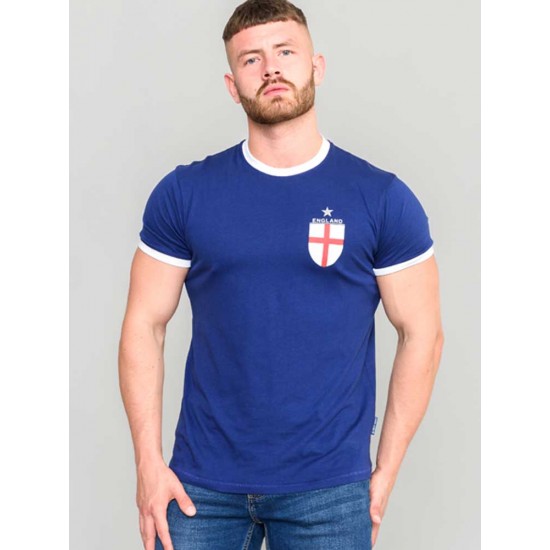 D555 Barrow England Football T-Shirt - Royal Blue