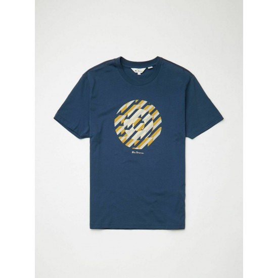 BEN SHERMAN T-SHIRT (DARK NAVY) ABSTRACT TARGET - SIZE 2XL 4XL 5XL BEN SHERMAN T-SHIRT (DARK NAVY) ABSTRACT TARGET - SIZE 2XL 4XL 5XL