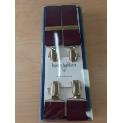 Hunt & Holditch Clip on Braces - Wine