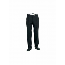 BROOK TAVERNER "IMOLA" CLASSIC FIT CHARCOAL TROUSERS - SIZE 46R