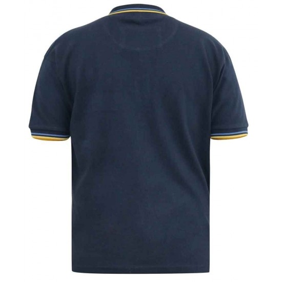 D555 Hamford Pique Polo Shirt - Navy