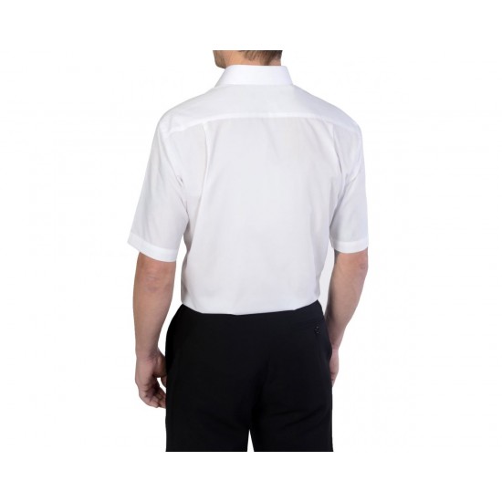 Double Two Classic Easy Care Short Sleeve Shirt - White