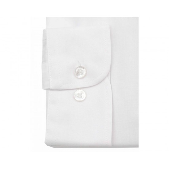 Double Two Classic Easy Care Long Sleeve Shirt - White