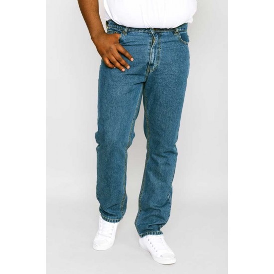 Duke Rockford Carlos Comfort Fit Stretch Jeans - Stonewash