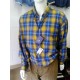 Hatico Quality Long Sleeve Shirt - Blue/Mustard