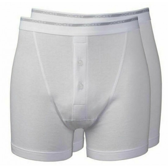 JOCKEY MODERN CLASSIC 2 PACK BOXER TRUNK WHITE - SIZE 2XL 5XL 6XL JOCKEY MODERN CLASSIC 2 PACK BOXER TRUNK WHITE - SIZE 2XL 5XL 6XL
