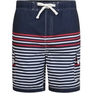 Kam Stripe Swimming Trunks with Patch Pockets
