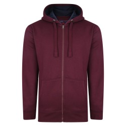 Kam Full Zip Hoodie - Burgundy