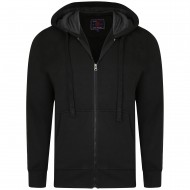 Kam Full Zip Hoodie - Black