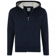 Kam Extra Tall Full Zip Hoodie - Navy