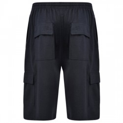 Kam Jersey Cargo Shorts - Black 10XL/12XL