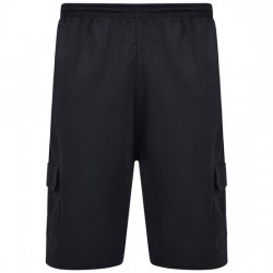 Kam Jersey Cargo Shorts - Black