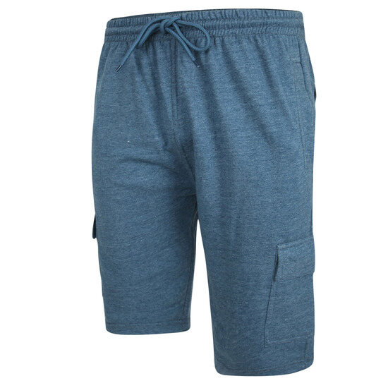 Kam Jersey Cargo Shorts - Denim