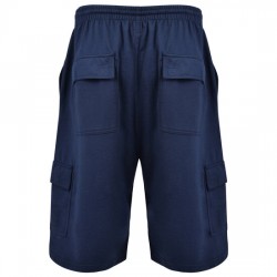 Kam Jersey Cargo Shorts - Navy