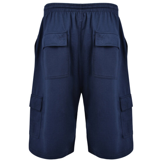 Kam Jersey Cargo Shorts - Navy