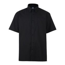 Kam Short Sleeve Oxford Shirt - Black